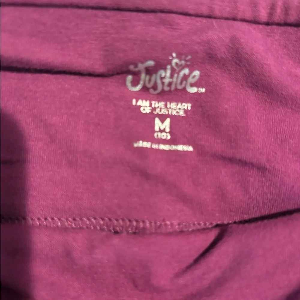 Justice Pink Leggings Soft Stretchy Bottoms
